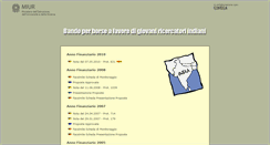 Desktop Screenshot of borseindia.miur.it